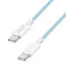 LogiLink USB 2.0 Type-C cable, C/M to C/M, nylon jacket, 60W, blue, 1.5 m