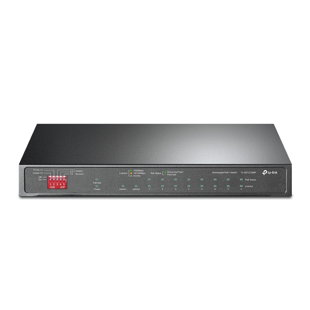 Image of TP-Link TL-SG1210MP network switch Unmanaged Gigabit Ethernet...