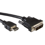 VALUE Monitor Cable, DVI (18+1) - HDMI, M/M 2 m