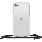 OtterBox React Necklace Case for iPhone SE (3rd/2nd gen)/8/7, Ultra-Slim, Protective Case with Adjustable and Detachable Necklace Strap, Tested to Military Standard, Clear, No Retail Packaging