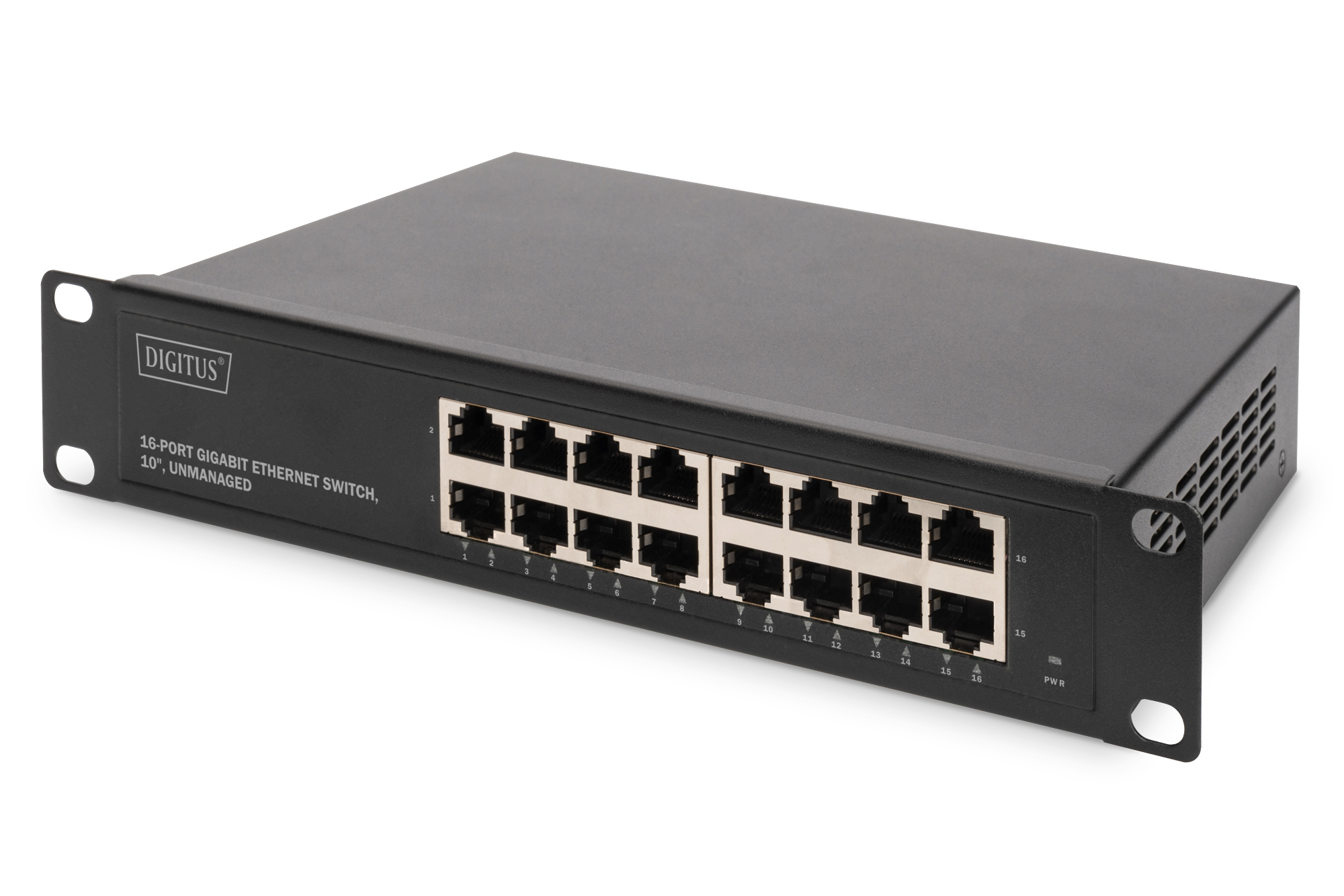 Digitus 10" Gigabit Ethernet Switch. 16-Port. Unmanaged