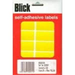 BLICK SELF ADHESIVE LABELS YLW PK320