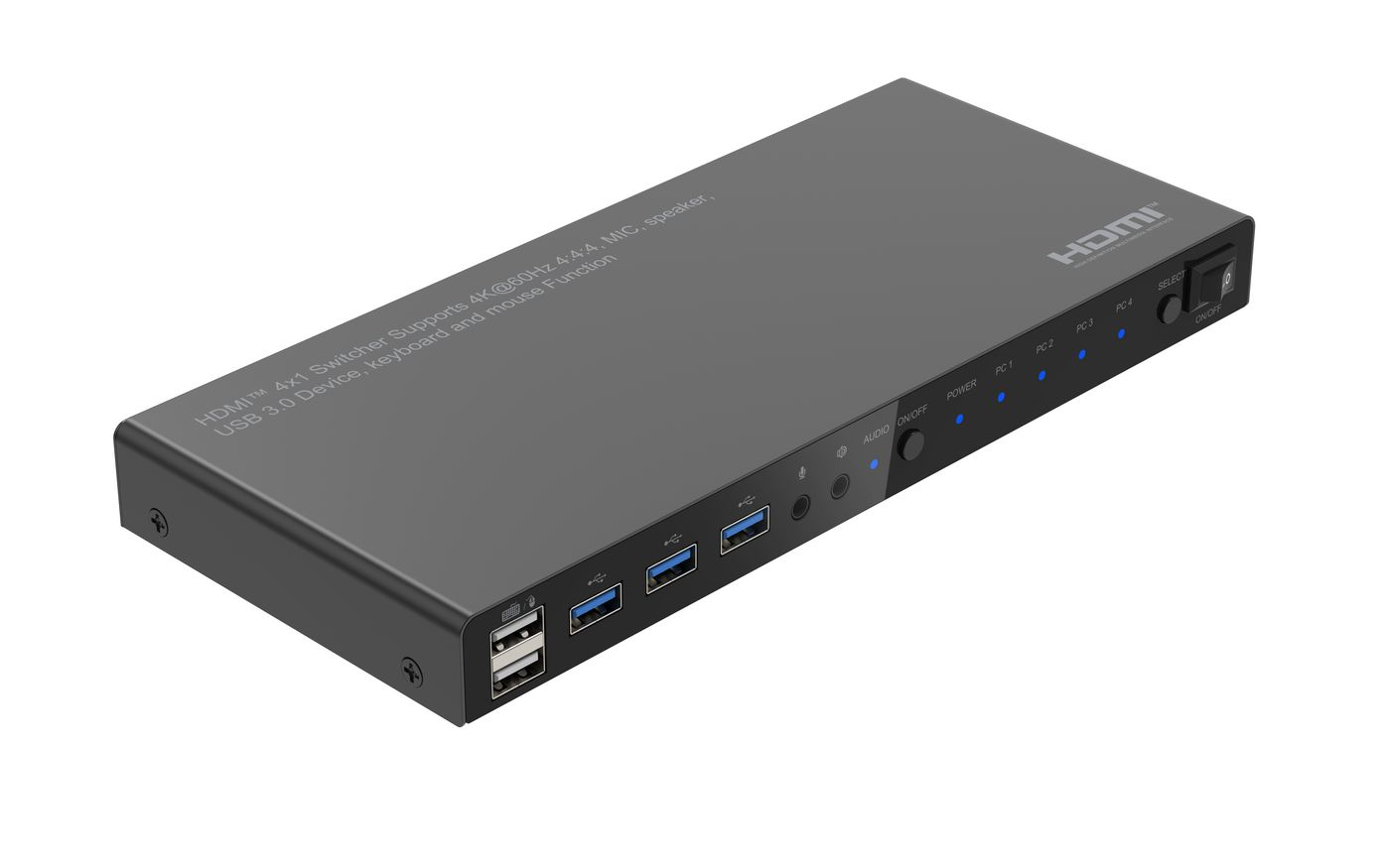 EU Product - 4K@60Hz HDMI KVM swich, 4x1 thumbnail