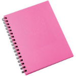 SPIRAX 512 NOTE BOOK HARD COVER SIDE OPEN A4 100 PAGES PINK