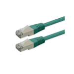 ROLINE S/FTP (PiMF) Patch Cord, Cat.6 (Class E), PoE, green, 0.5 m