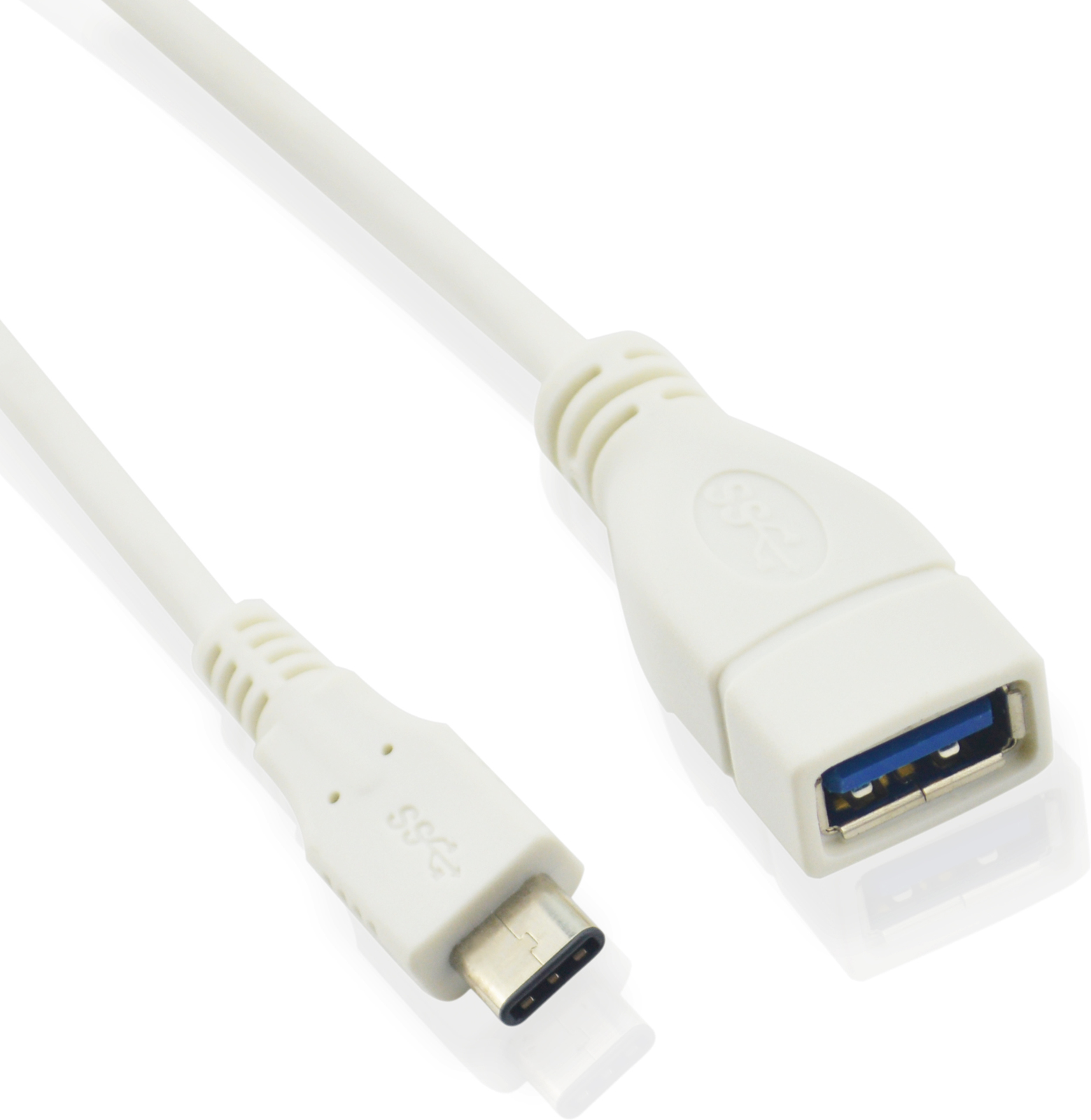 Microconnect USB3.1CAF02W USB cable 0.2 m USB 3.2 Gen 1 (3.1 Gen 1) USB C USB A White