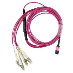 BlueOptics K2Q47A-BO Glasvezel kabel 15 m MPO 4x LC OM4 Violet