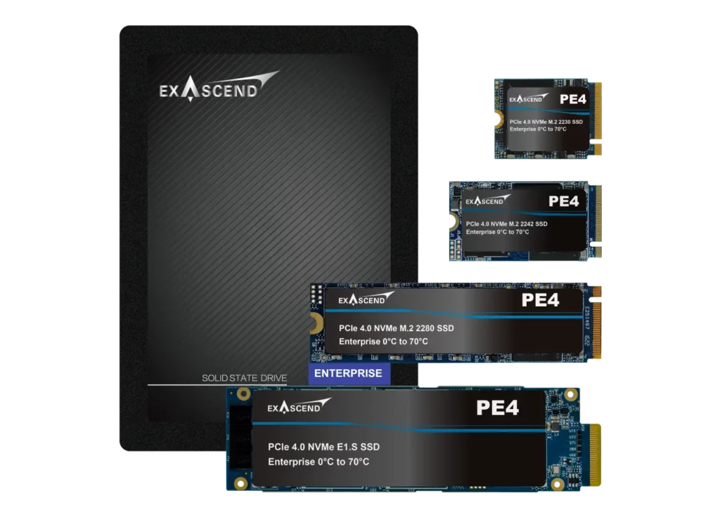 Exascend PE4 3.84 TB M.2 PCI Express 4.0 NVMe 3D TLC