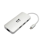 Tripp Lite U442-DOCK12-S laptop dock/port replicator USB 3.2 Gen 2 (3.1 Gen 2) Type-C Silver