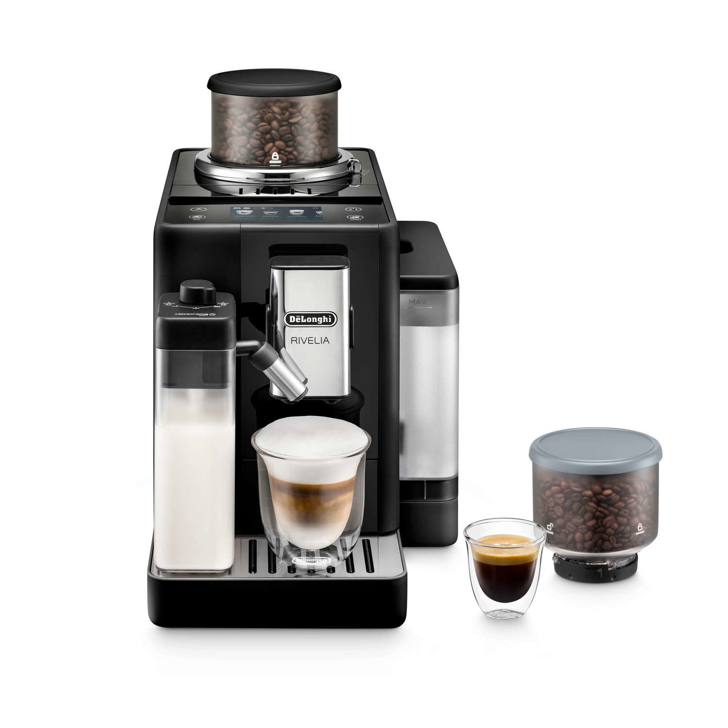 Photos - Coffee Maker De'Longhi De’Longhi EXAM440.55.B Rivelia Fully Automatic Bean to Cup Coffee Mach 013 