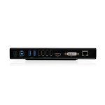 iogear GUD300 notebook dock & poortreplicator Docking Zwart