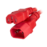 Cablenet CNL 1M C14-C15 Rd Rbr 0.75MM Red IEC C14 IEC C15