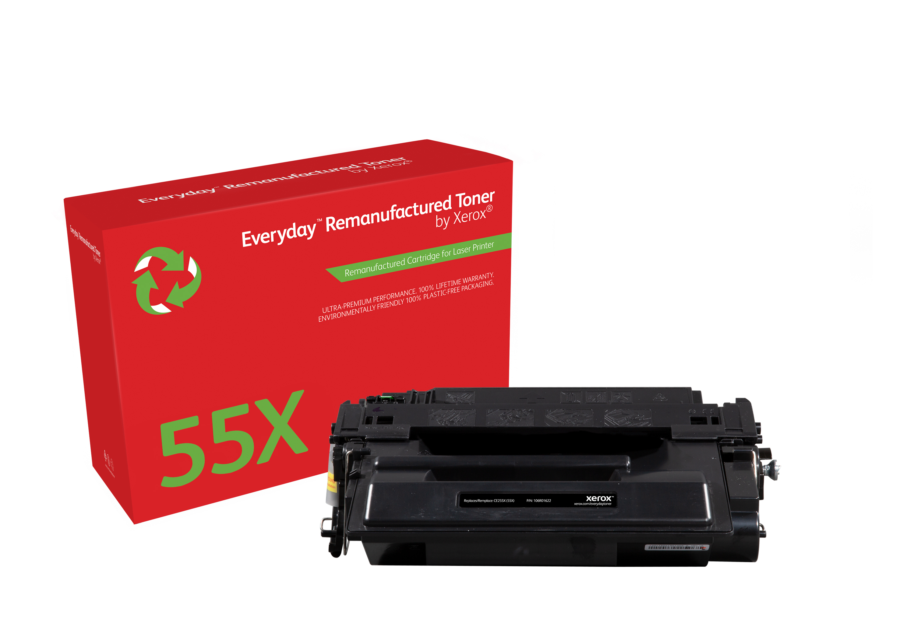 Image of Xerox 106R01622 Toner cartridge black, 12.6K pages/5% (replaces HP...