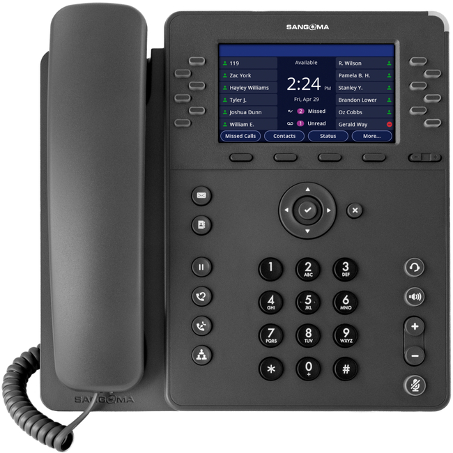 Image of SANGOMA P330, 12-Line, HD Voice, Gigabit Ethernet, 2 x USB, BT,...