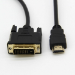 JLC L63 DVI Male to HDMI Male Cable 1M - Black