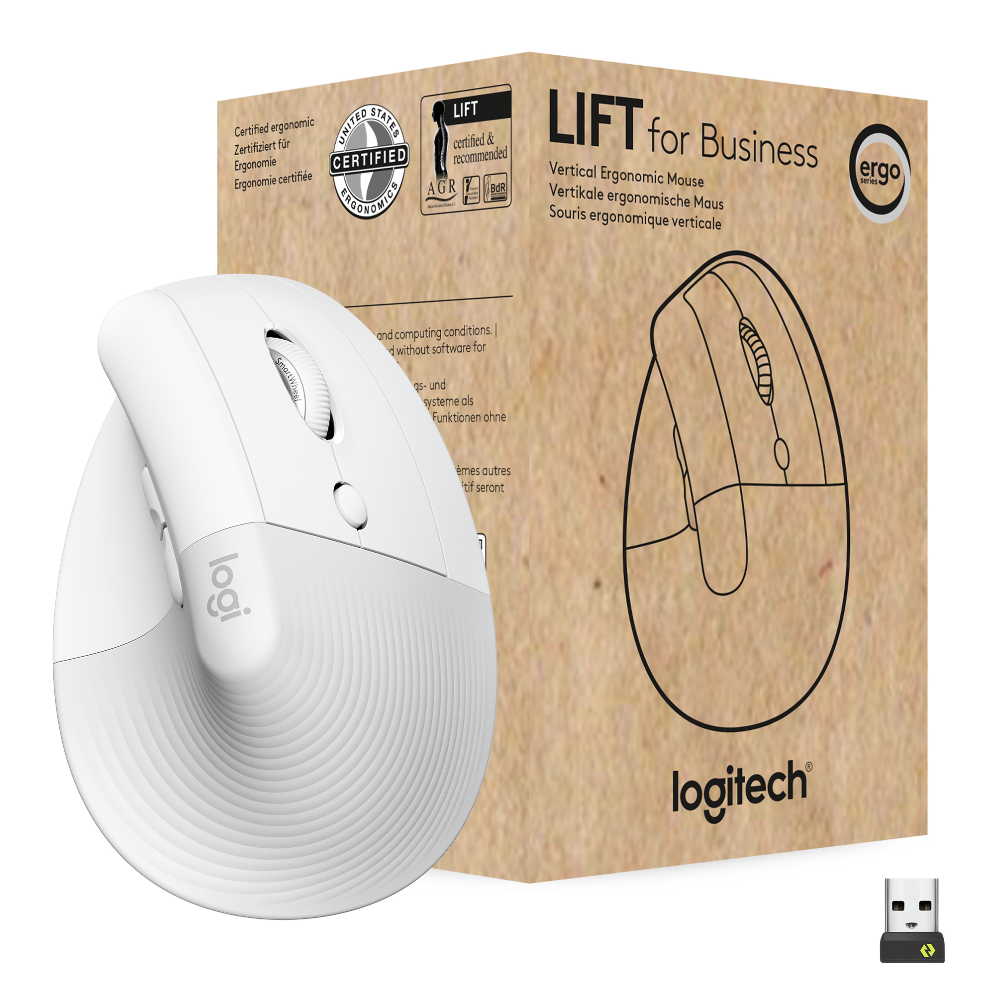 Image of Logitech Lift Vertical Ergonomic Mouse for Business
