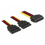 DeLOCK 60174 SATA cable 0.15 m SATA 15-pin Black