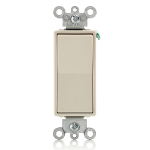 Leviton 5604-2T light switch Metal, Thermoplastic Almond