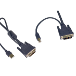 Cables Direct DVI-D + USB Cable KVM cable Grey