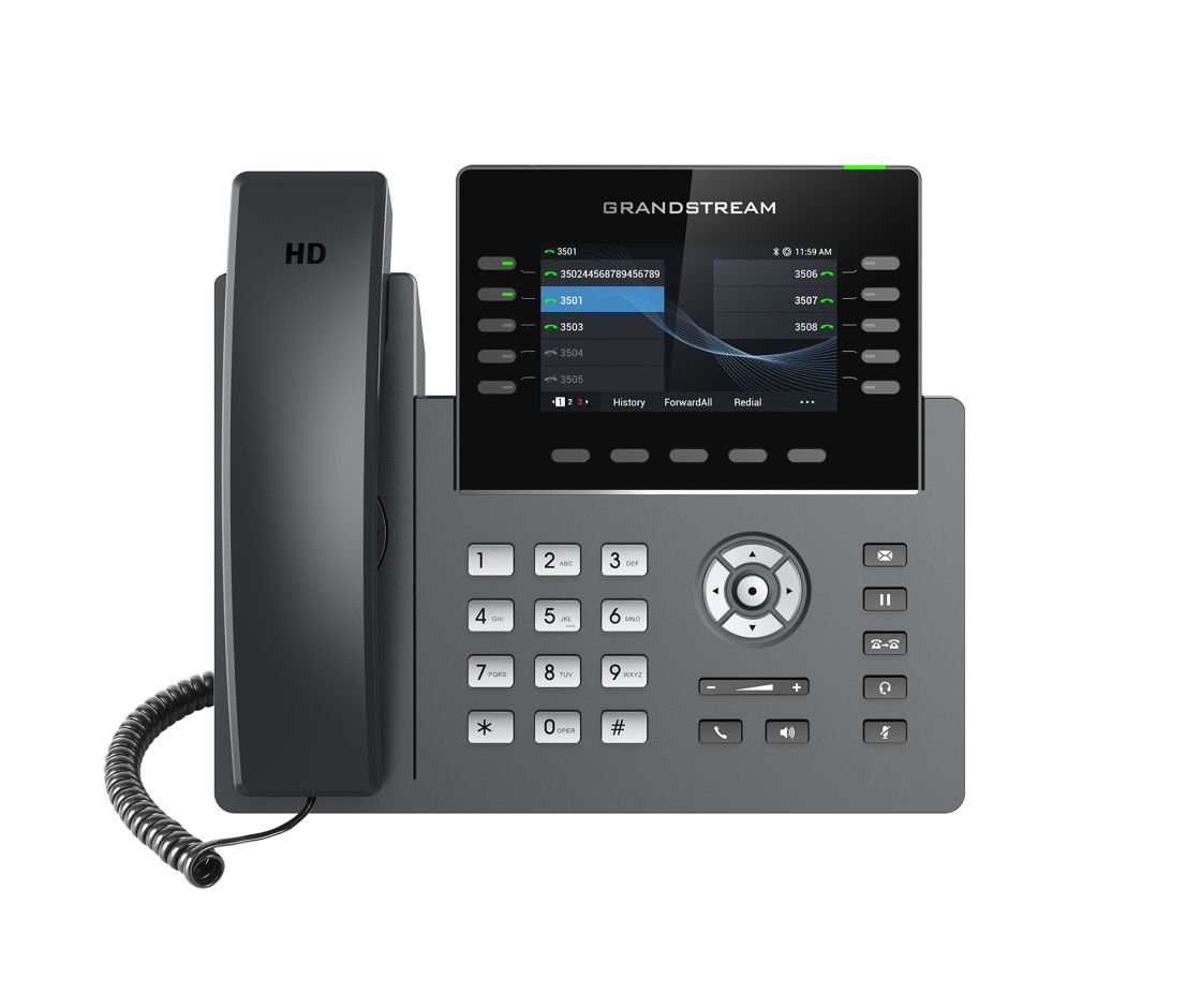 Image of Grandstream Networks GRP2615 IP phone Black, Grey 10 lines TFT Wi-Fi