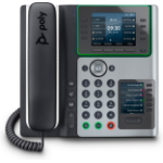 POLY Edge E400 IP Phone and PoE-enabled with Power Supply