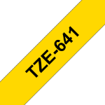 Brother TZE-641 DirectLabel black on yellow Laminat 18mm x 8m for Brother P-Touch TZ 3.5-18mm/36mm/6-18mm/6-24mm/6-36mm