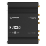 Teltonika RUTX50 wireless router Gigabit Ethernet Dual-band (2.4 GHz / 5 GHz) 5G Black