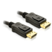 DeLOCK Cable Displayport 3m male - male Gold Black