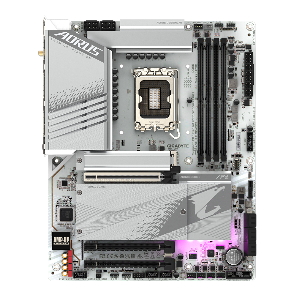 Image of Gigabyte Z790 AORUS ELITE AX ICE motherboard Intel Z790 Express...