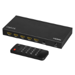 LogiLink HDMI switch, 4x1-Port, multiviewer, 4K/30 Hz, scaler, seamless, RC