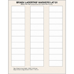 Brady LaserTab White Self-adhesive printer label