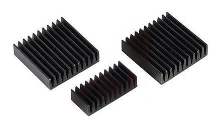 Image of Raspberry Pi 8679039 Motherboard Heatsink/Radiatior Black