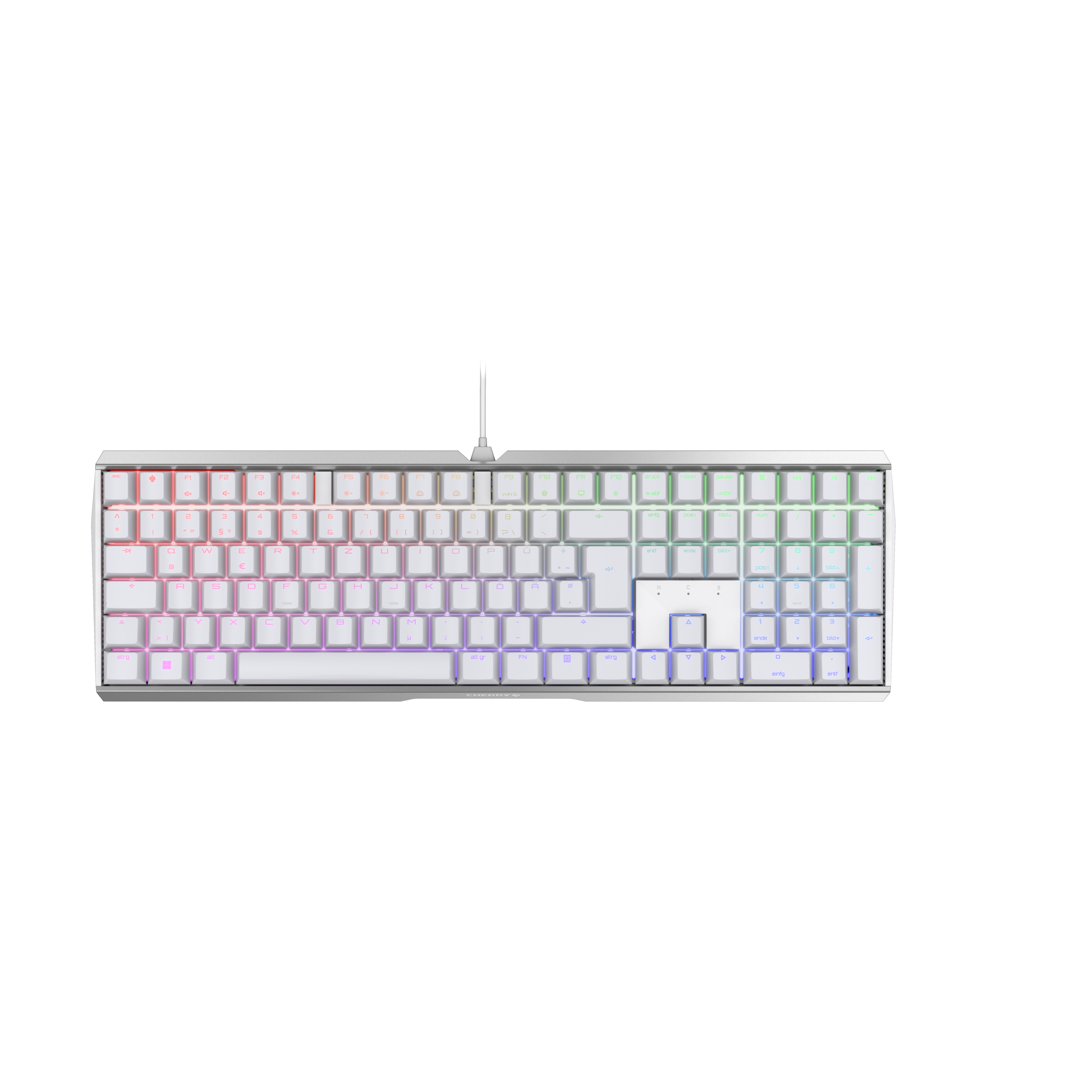 Image of CHERRY MX 3.0S RGB keyboard USB QWERTZ German White