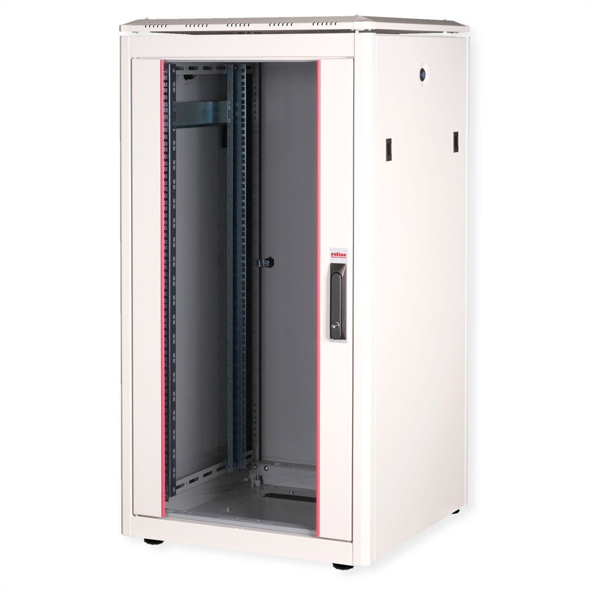 ROLINE 19-inch Network Cabinet Pro 22 U. 600x600 WxD glass door grey