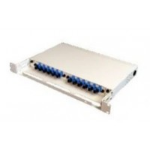 D-Link PATCH PANEL LIU 24 PORT, FIBER OPTIC, RACK MOUNT FIXED, LOADED WITH 12 DUPLEX LC MULTIMODE ADAPTERS