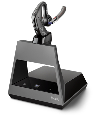 POLY 5200 Office Headset Wireless Ear-hook, In-ear Office/Call center Bluetooth Black