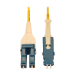 Tripp Lite N383L-05M 40/100/400G Singlemode 9/125 OS2 Fiber Optic Cable (Duplex SN-UPC to Duplex LC-UPC M/M), LSZH, Yellow, 5 m (16.4 ft.)