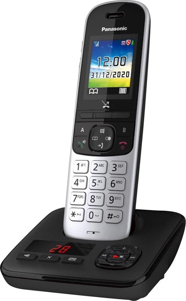 KX-TGH720GS PANASONIC KX-TGH720G - Schnurlostelefon - Anrufbeantworter mit Rufnummernanzeige/Anklop...