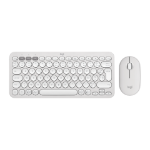 Logitech 920-012210 toetsenbord Inclusief muis Universeel RF-draadloos + Bluetooth AZERTY Frans Wit