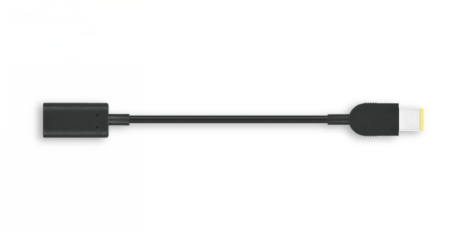 Image of Lenovo 4X90U45346 USB cable 0.018 m USB-C Slim-tip Black