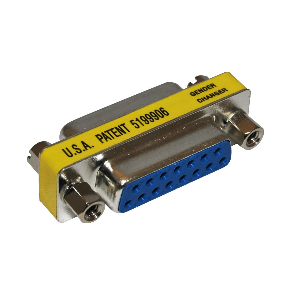 Videk Low Profile DB15F to DB15F Gender Changer (Not VGA )