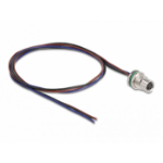 DeLOCK M8 panel-mount cable A-coded 3 pin female for panel with open cable ends front mounting 0.5 m
