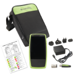 NetAlly INCLUDES: LINKRUNNER AT 1500 TESTER, POWER SUPPLY WITH REGIONAL POWER PLUGS, WIR network analyzer Green