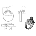 RAM Mounts RAM-B-108BU-HUM1 montagekit