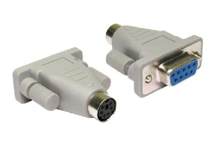 Cables Direct AD-312 cable gender changer PS/2 Serial (9-pin) Beige