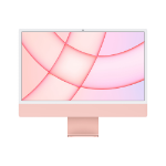 Apple iMac Apple M M1 61 cm (24") 4480 x 2520 pixels PC All-in-One 8 Go 512 Go SSD macOS Big Sur Wi-Fi 6 (802.11ax) Rose