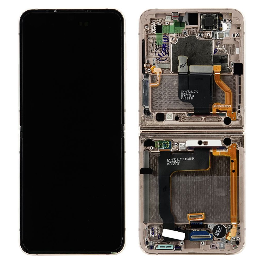 EU Product - Galaxy Z Flip4 LCD Display Original - Pink Gold thumbnail