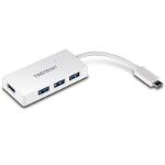 Trendnet TUC-H4E interface hub USB 3.2 Gen 1 (3.1 Gen 1) Type-C 5000 Mbit/s White