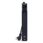 CyberPower CSP604UC surge protector Black 6 AC outlet(s) 125 V 48" (1.22 m)