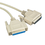 Videk DB25F to DB25M Serial Printer Cable 3Mtr